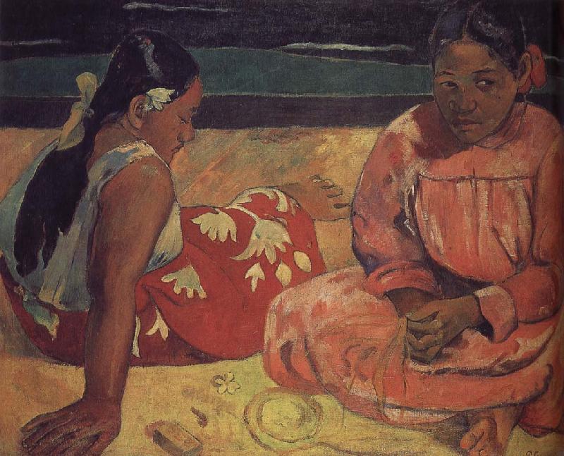 Paul Gauguin The two women on the beach France oil painting art